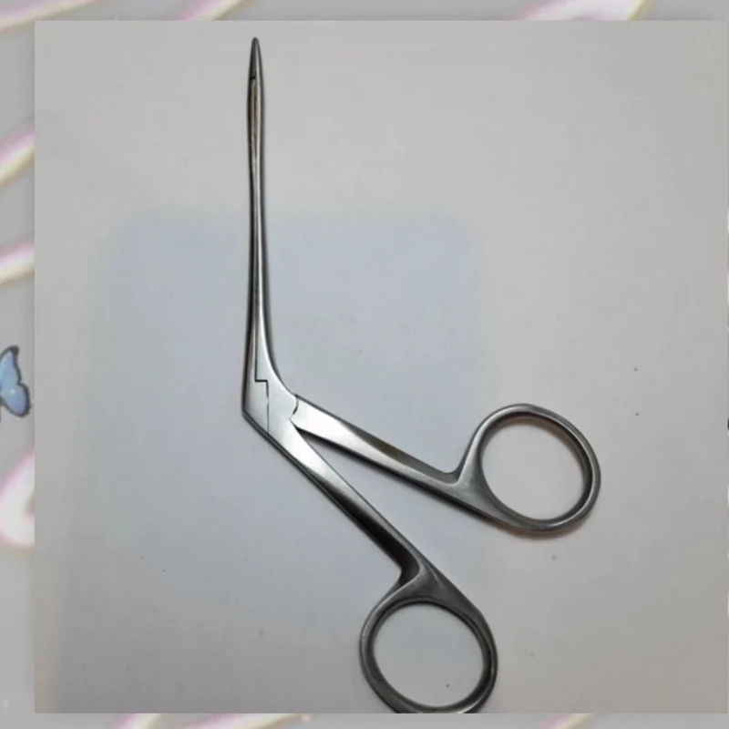 پنس کروکودیل استیل 8سانت ابزارجراحی مخصوص گوش وحلق وبینی