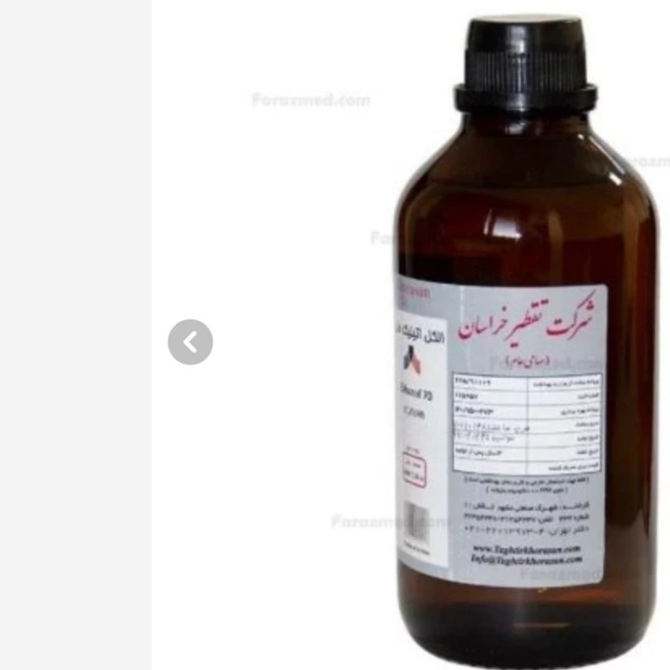 الکل طبی 96 درصد تقطیر خراسان حجم 1000 میلیلیتر