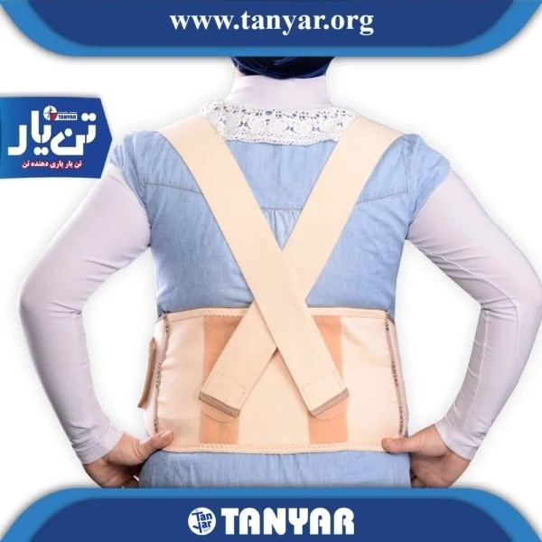 شکم بند دوران بارداری با بند شانه ای تن یار