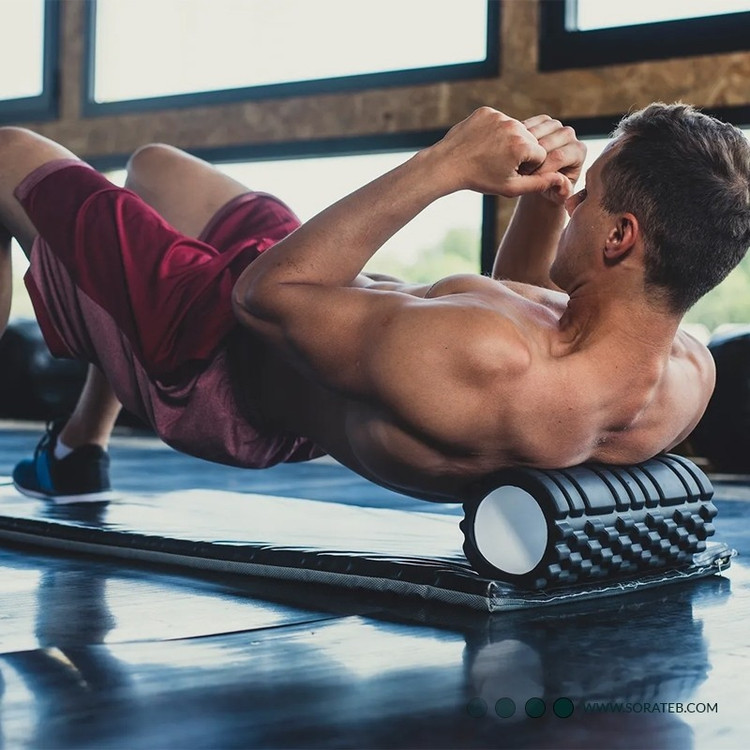فوم رولر 30 سانتی ساده مدل لوله ای sportfit