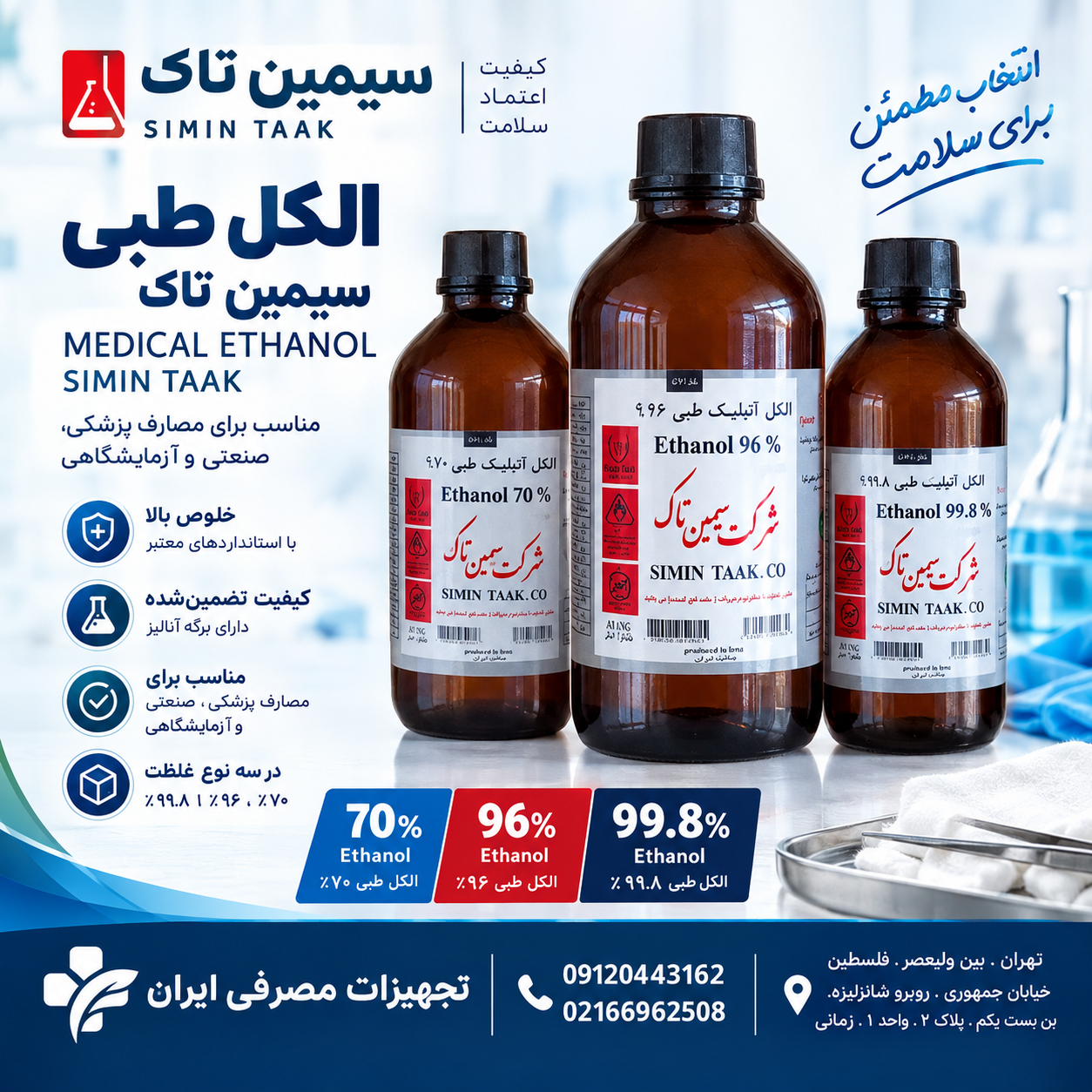 الکل مطلق 99.8 درصد سیمین تاک